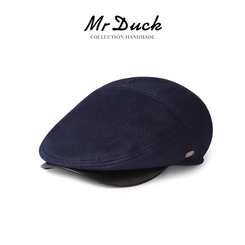 mrduck奢品级日本桑蚕丝鸭舌帽