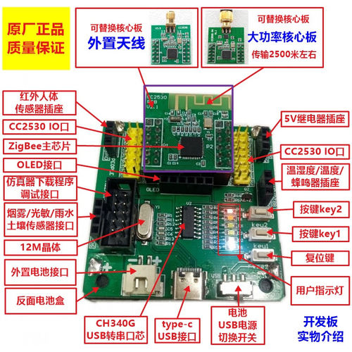 zigbeecc2530开发板亿研电子