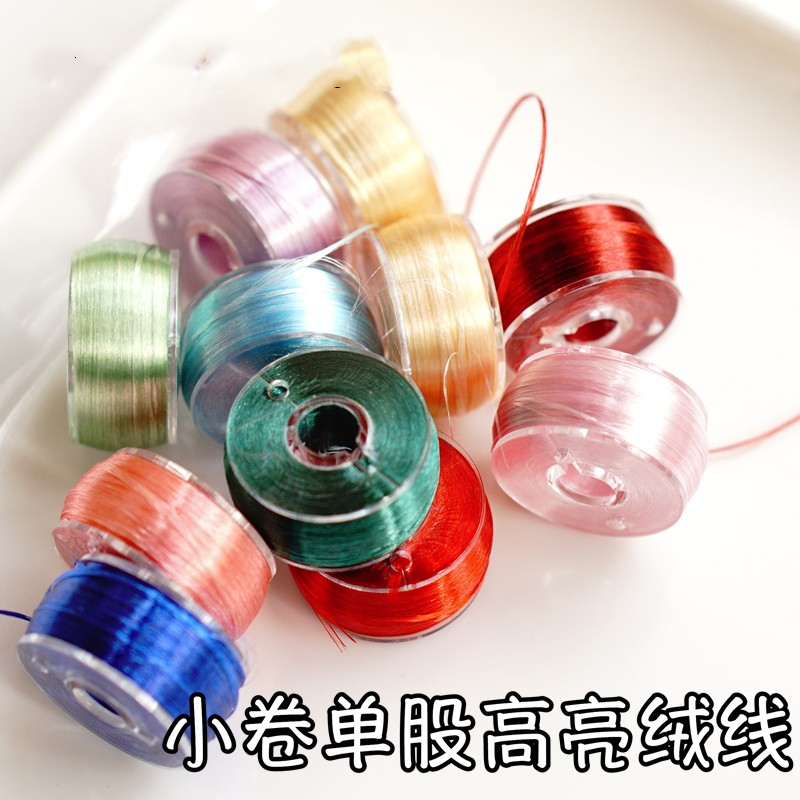 缠花绒线单股高亮60-70米分装