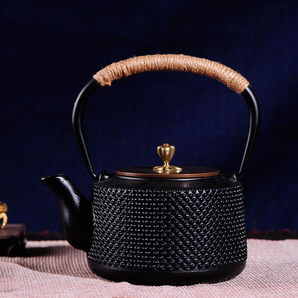 日本铁壶纯手工铸铁壶茶壶电陶炉煮茶器泡茶壶煮茶烧水壶泡茶专用