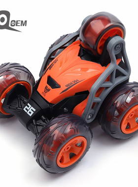 IQOEM 正品2.4G特技五轮遥控翻斗车翻滚特技车充电耐摔男孩玩具车