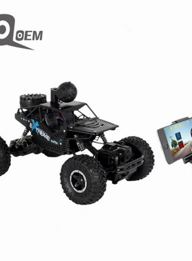 IQOEM 2.4g遥控带摄像头智能视频车逗猫狗玩具大号高速合金越野车