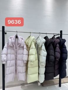 9636商场同款鹅绒服312克高克重泡芙长款羽绒服新国标90白鹅绒