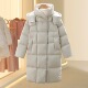 奢品95白鹅绒服商场同款 羽绒服连帽羽绒 女士过膝长款 2025冬季 新款