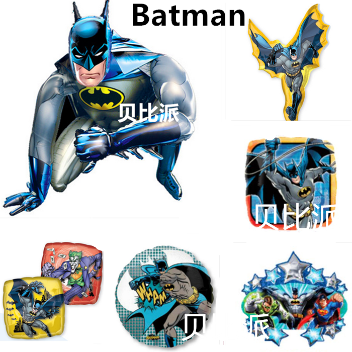 美国anagram蝙蝠侠铝膜气球 batman超人英雄男孩儿童生日气球布置