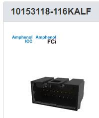 10153118-112KALF，116KALF FCI 线对板 1.80mmTh 12P,16pn