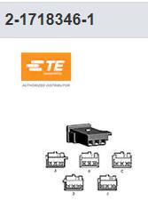 2-1718346-1 TE 线对板 汽车连接器 MQS SOCKET HSG 3 POS