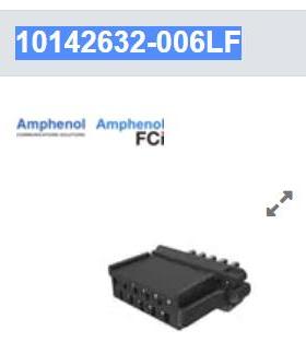 10142632-006LF 集管和线壳 MINITEK MICROSPACE 1.27MM STG 6P