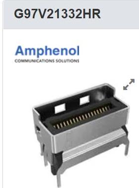 G97V21332HR 安费诺 FCI MCIO,R/A,85OHM,38P,30U,3.0MM