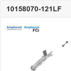 10158070-121LF Minitek Power5.7 Rec Term Tin