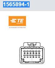 1565894-1 TE 汽车连接器 025 12POS CAP ASSY W TO W