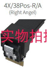 SFF8654服务器线 -4X38PIN弯 HL-SFF8654-4X38P-RA 长250-500-750