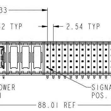 10106262-3019001LF PwrBlade+®,Power Connector, RRH 3ACP 76S