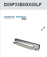 D09P33E6GX00LF D-Sub标准连接器 9P RA PIN SOLDER SHELL SIZE E