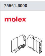 75561-6000 MOLEX 电源到板 Over Mold Assy 80Am p 压接