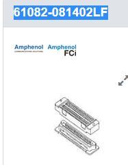 61082-081402LF 板对板与夹层连接器 80P RECPT W/POLARIZATION