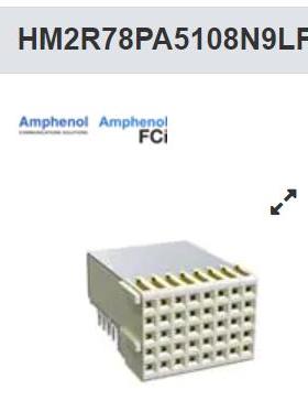 HM2R78PA5108N9LF 硬公制连接器 B8 Series, R/A Rcpt 40P 弯母