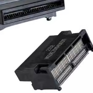 UE62-C2624-02XE1 OSFP 1x2 cage assembly with quad light pipe