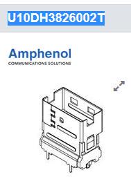 U10DH3826002T  I/O Connectors SLIMSAS 38P 直母