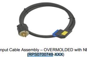 RPS0700749-XXX AC 输入电缆 ODCC OCP ORv3  安费诺FCI连接器