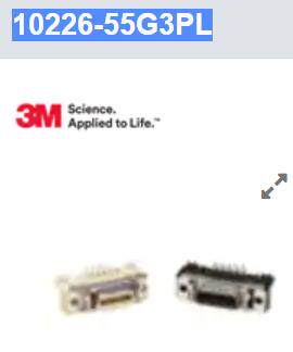 10226-55G3PL D连接器 26P BRD MNT RA RECPT 电脑主板 D-Sub