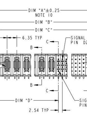 51722-10801200ABLF PwrBlade®, Power Supply  8P 12S 弯公