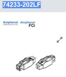 74233-202LF FCI USB连接器 USB POWER PLUG KIT