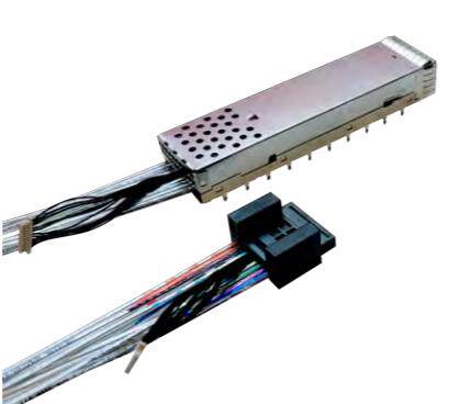 V59-YC028 1x1 OSFP OverPass™ connector & std height cage to