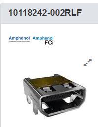 10118242-002RLF HDMI, Displayport和DVI连接器  D 19P 弯母