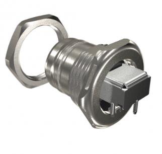 MSPEJ6P2B02 SPE IP67 Jack, Push Pull Lock, PCB Right Angle T