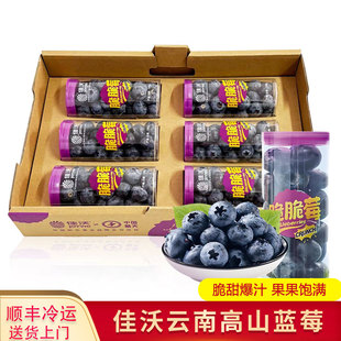 佳沃蓝莓鲜果L当季花云南蓝莓新鲜水果25特大果香礼盒山姆高山
