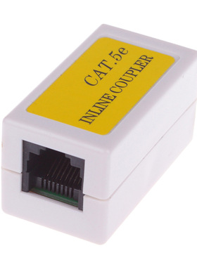 出口CAT5E INLINE COUPLER 超五类网络直通头 网线对接延长连接器