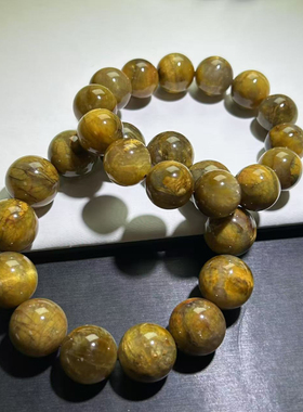 彼得石油画彼得石手串彩色彼得石男木变石虎睛石红蓝彼得石手链