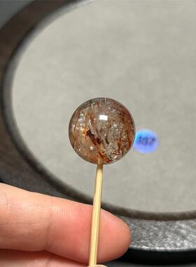 18mm黑金超水晶单珠晶体微棉冰裂带闪片表皮胶花片共生