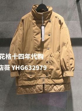 现货Basic House/百家好2021冬新款女式休闲羽绒服HVDJ721F-2580