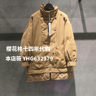 现货Basic House/百家好2021冬新款女式休闲羽绒服HVDJ721F-2580
