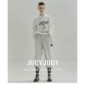 Jucy Judy冬季新款女式时尚百搭显瘦宽松纯棉t恤少量JVTS721P-698