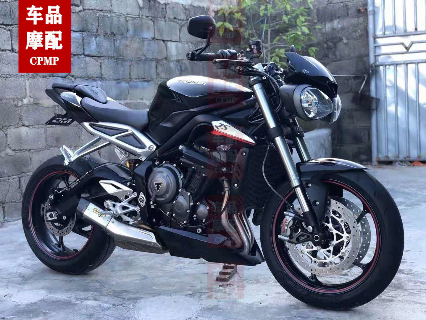 凯旋765 675 RS版刹车杆 挂档杆 脚踏翅膀 后平叉 后平叉挡泥板