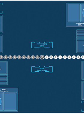 数码宝贝DTCG暴龙大冒险天使兽对战卡牌双人垫子简中英文卡垫牌垫