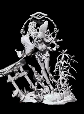 雷电将军Raiden原神Genshin雷系3~24cm手办GK模玩树脂模型白模3D