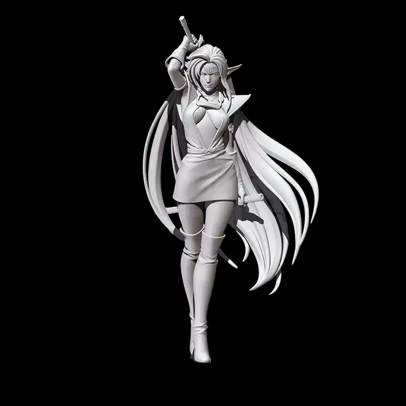 精灵女剑骑士罗德岛战记手办3D