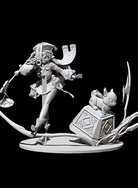 原神Genshin烟绯Yanfei跳3~20cm手办GK模玩树脂模型白模3D打印