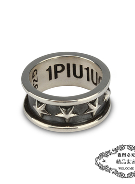 欧美风五角星纯银戒指