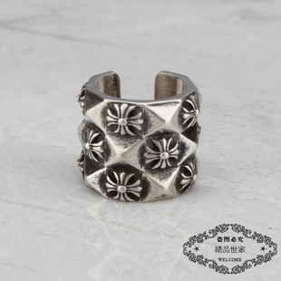 ROCK HEARTS美潮十字花耳夹 耳钉 耳环  网红同款 S925纯银