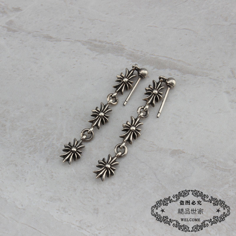 耳环网红同款纯银吊坠