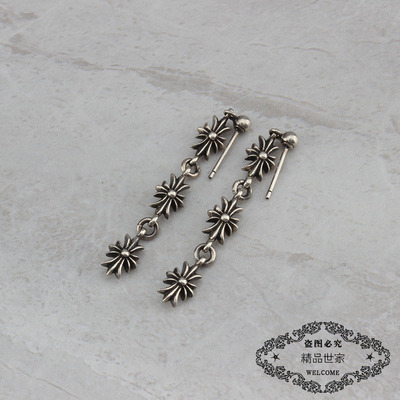 耳环网红同款纯银吊坠