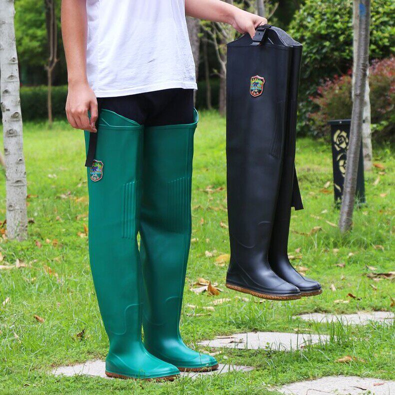 插秧鞋栽秧靴男女款高筒稻田水田雨鞋