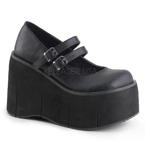 11.5cm系带亚光单鞋厚底欧美