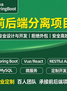 计算机系统项目设计springboot定制开发Java代码做编写vue前端