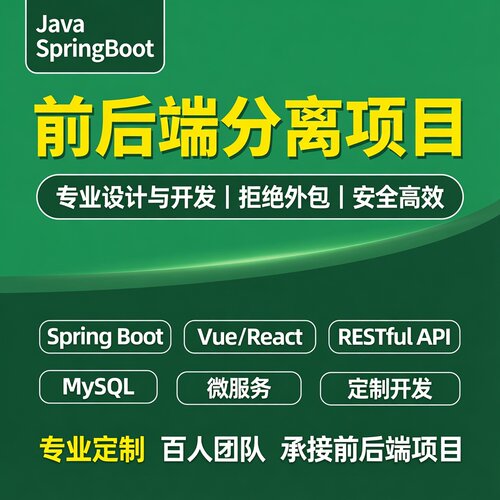 计算机系统项目设计springboot定制开发Java代码做编写vue前端